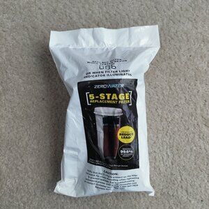 New ZERO WATER 5 Stage PORTABLE ADVANCED FILTRATION WATER FILTER Replacement
